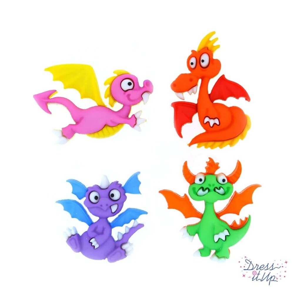 Dragon Tale- Dress It Up Buttons - Jesse James